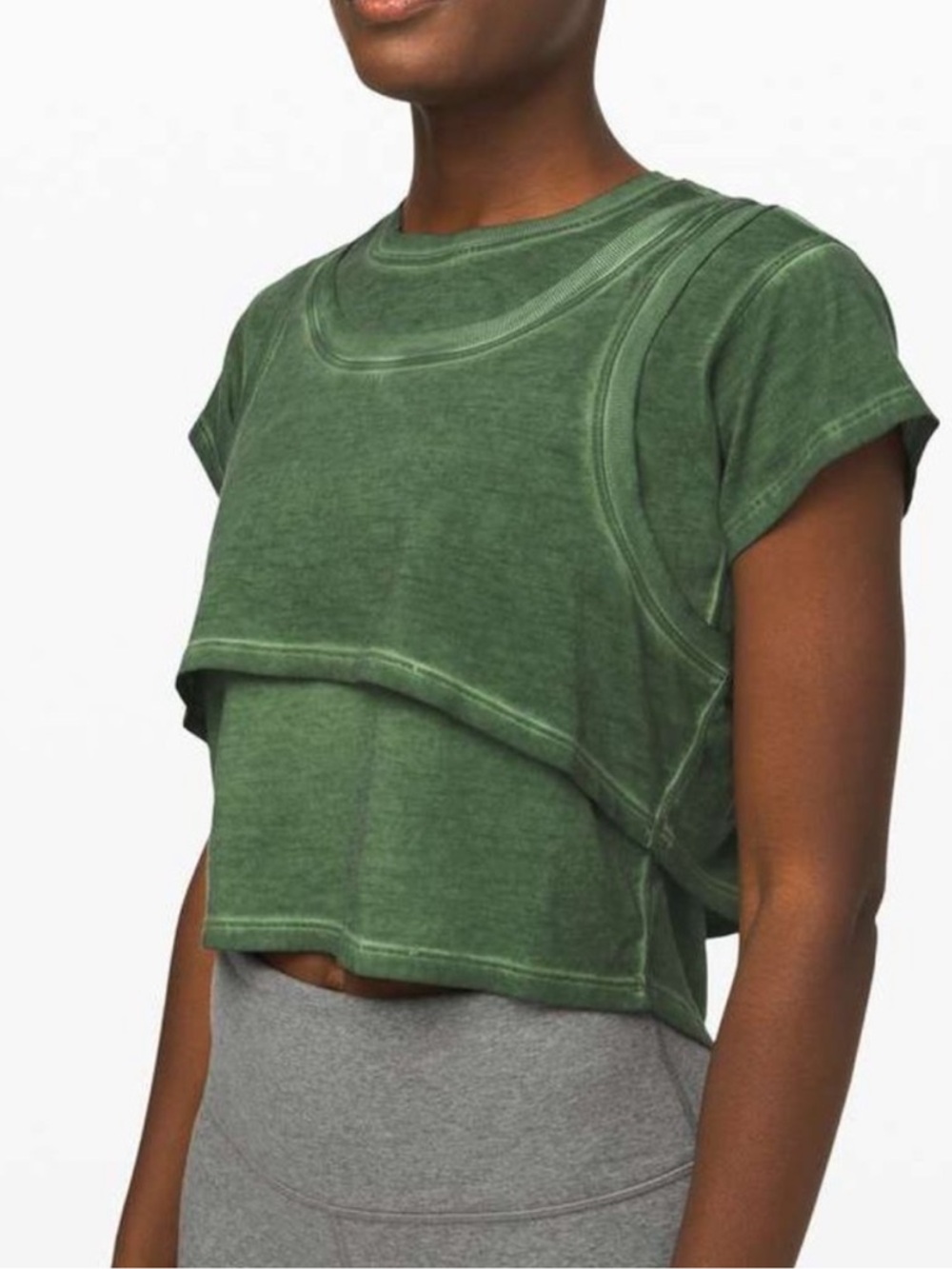 Lululemon on track short-sleeve top sz 2